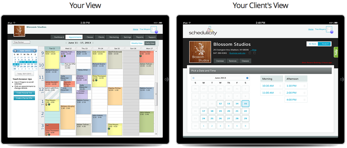 Think Entrepreneurship - Schedulicity View