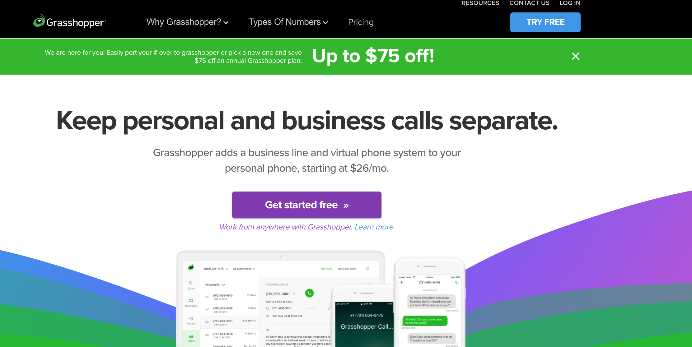 Grasshopper Coupon Landing Page Grasshopper Coupon Landing Page