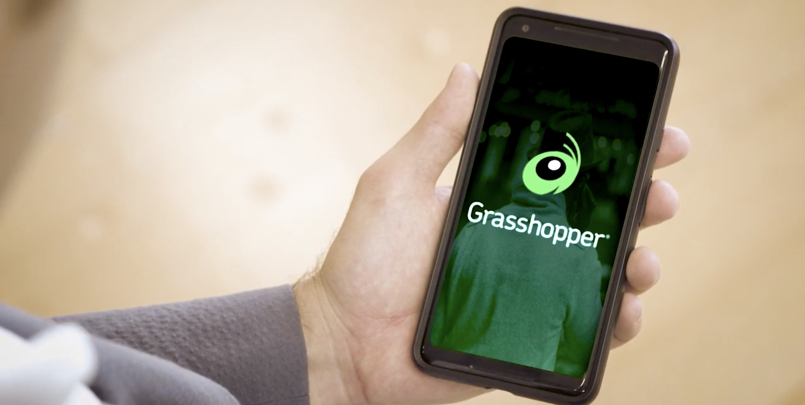 Example of Grasshopper 800 number on phone Example of Grasshopper 800 number on phone
