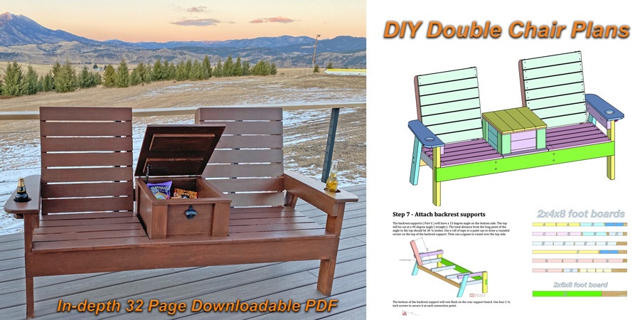 DIY double chair detailed plans