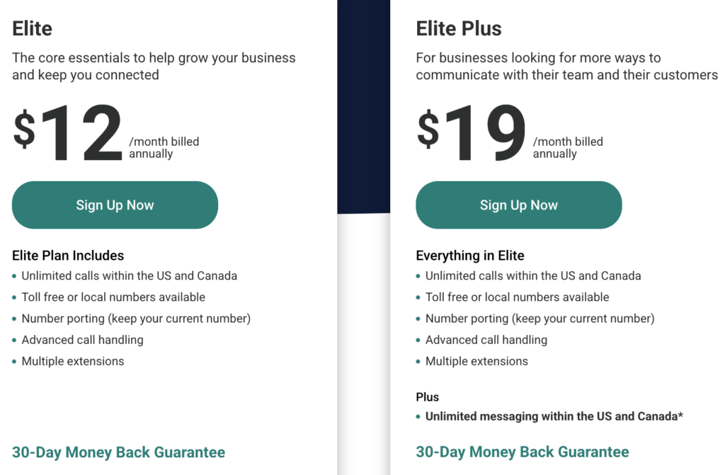 eVoice Pricing