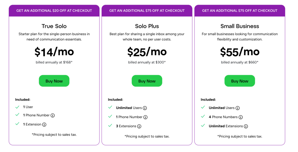 Grasshopper 800 Number Pricing Grasshopper Plans